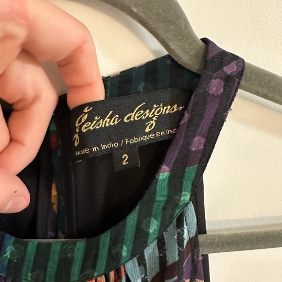 Anthropologie Geisha Designs Boho Maxi Dress | Size 2 - Picture 4 of 6